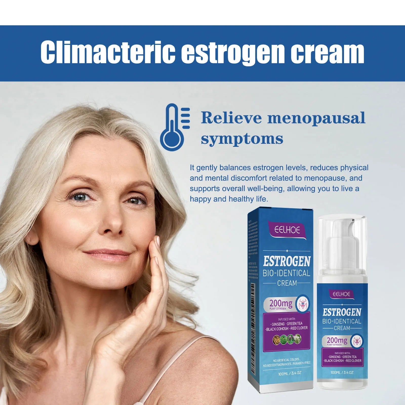 EELHOE Progesterone Cream – Hormonal Balance & Menopause Relief
