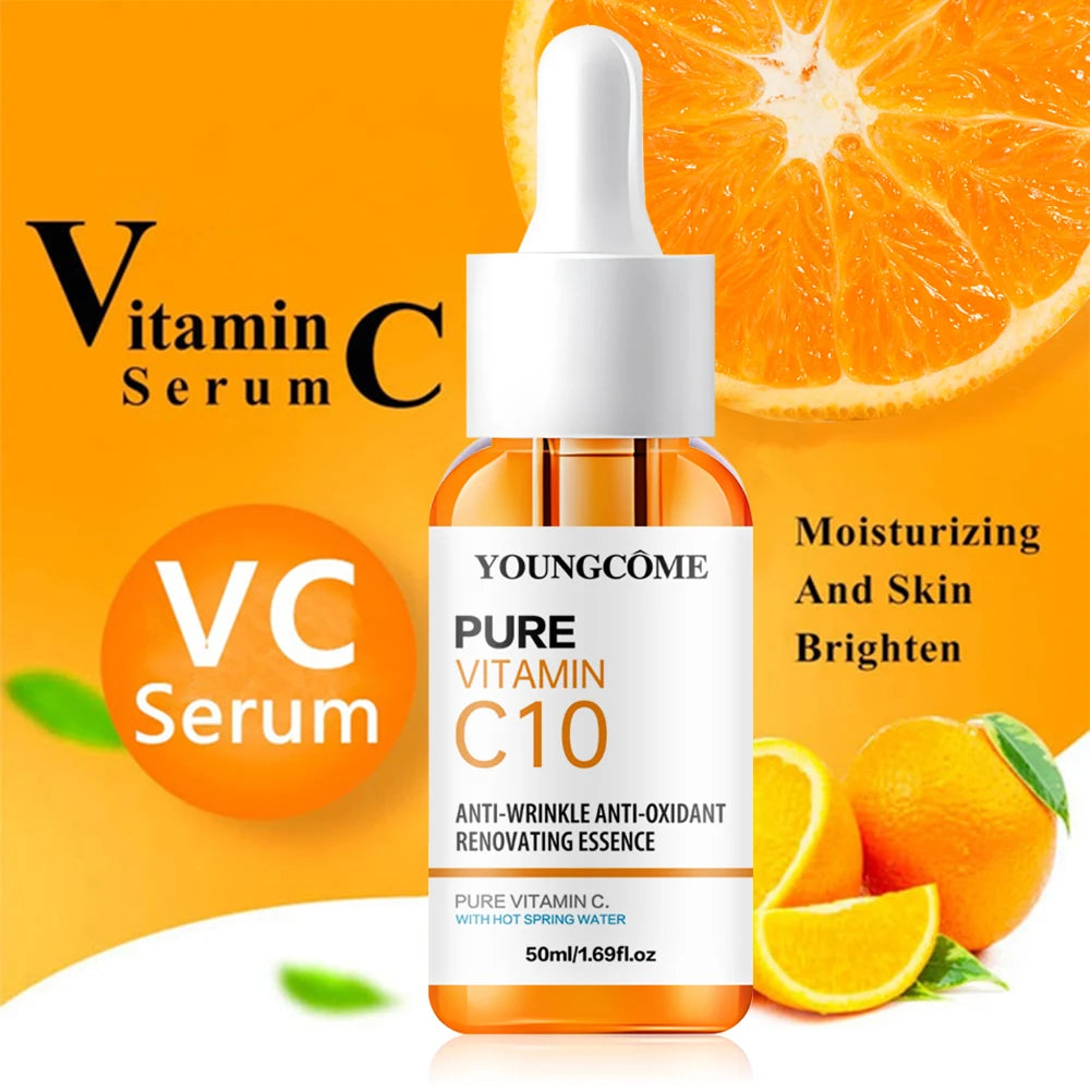 Vitamin C + Hyaluronic Acid Serum – Brightening & Anti-Aging