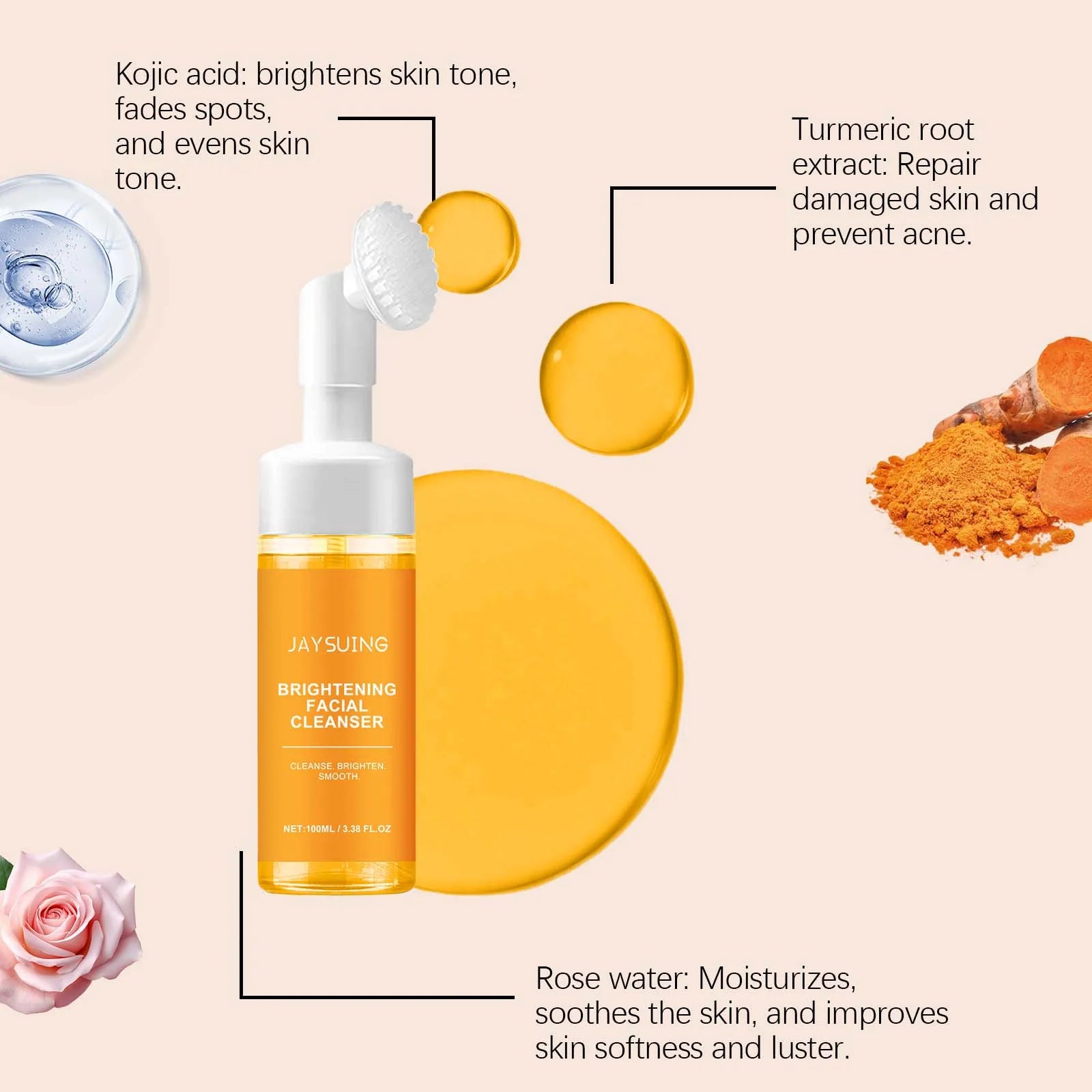 Jaysuing Turmeric Cleanser – Brightening & Anti-Wrinkle