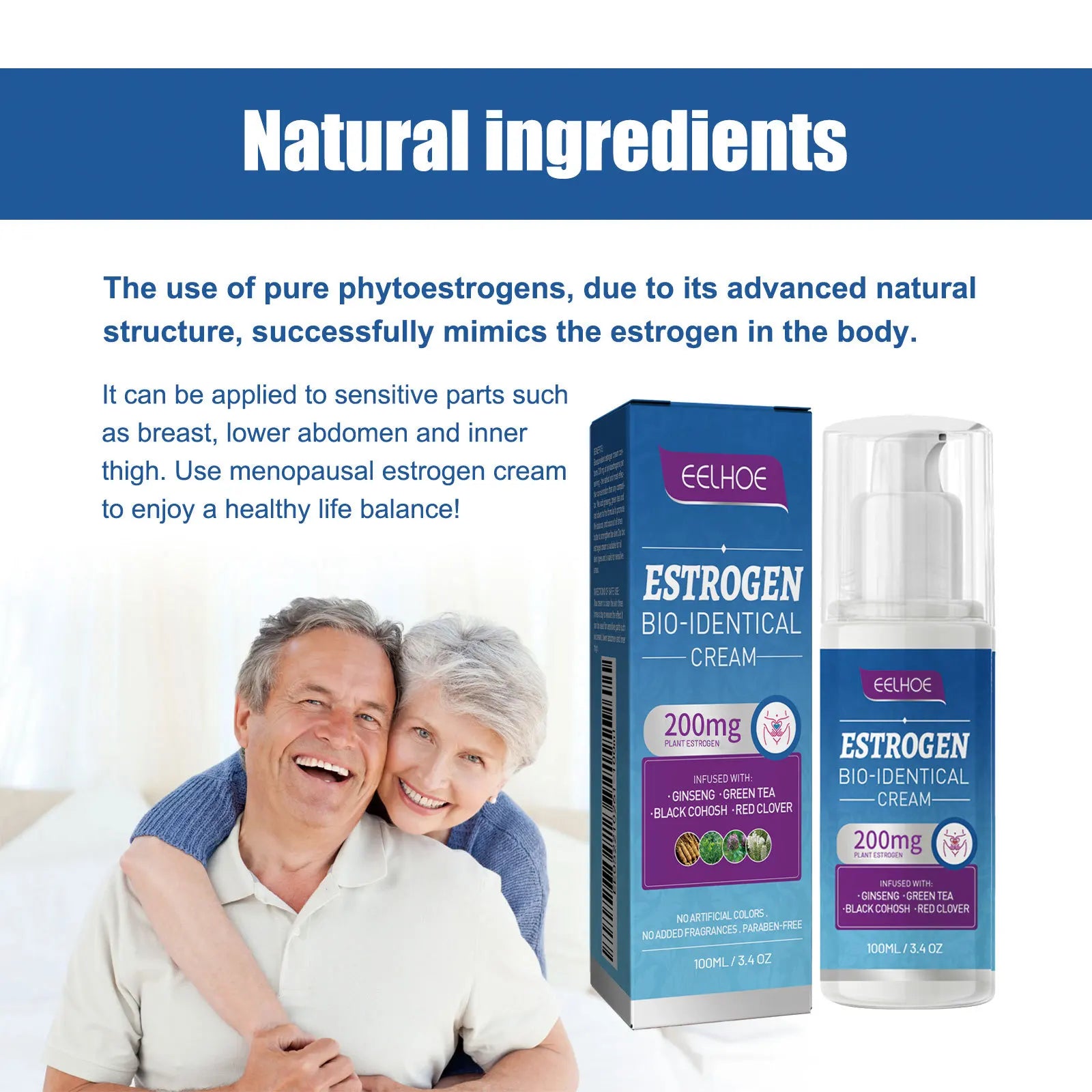 EELHOE Progesterone Cream – Hormonal Balance & Menopause Relief