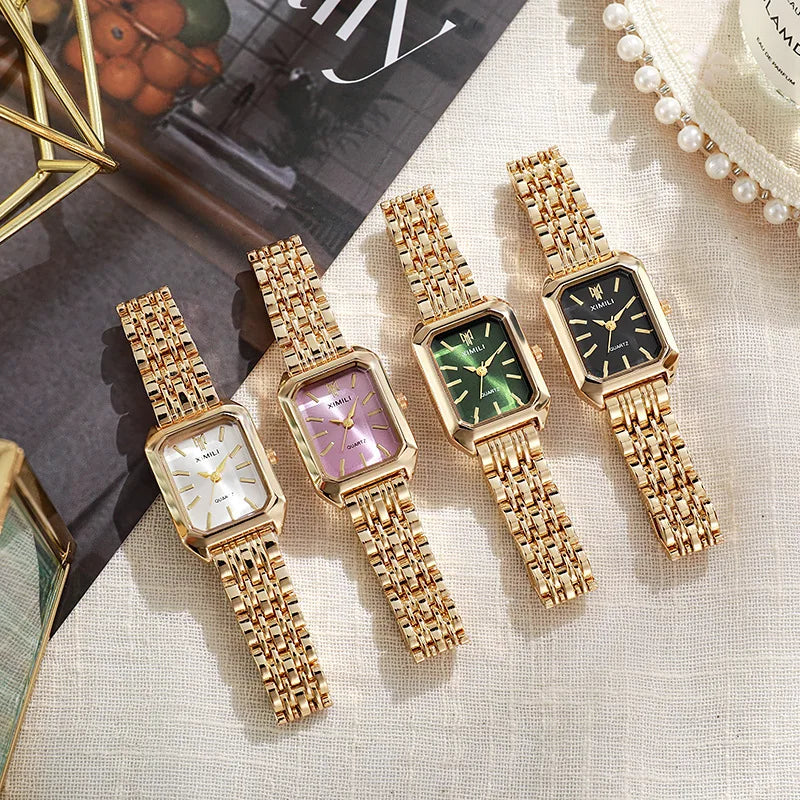 Luxury Gold Quartz Watch – Women’s Business Edition